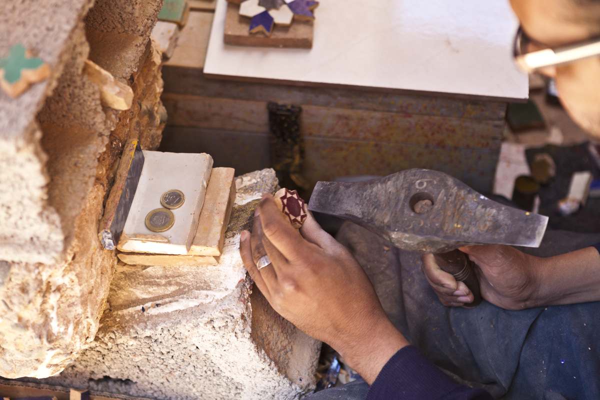 Artesanato de cerâmica em Marrocos