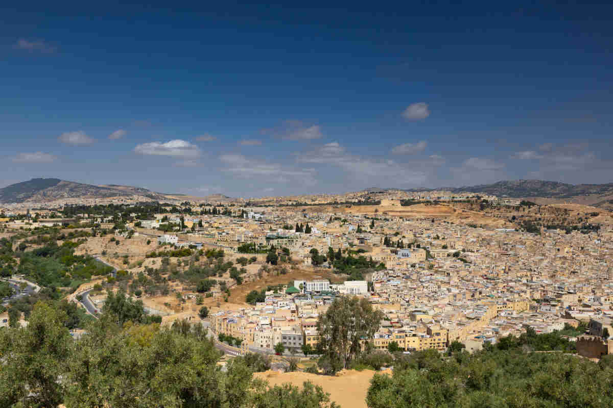 Vistas panorámicas en Marruecos